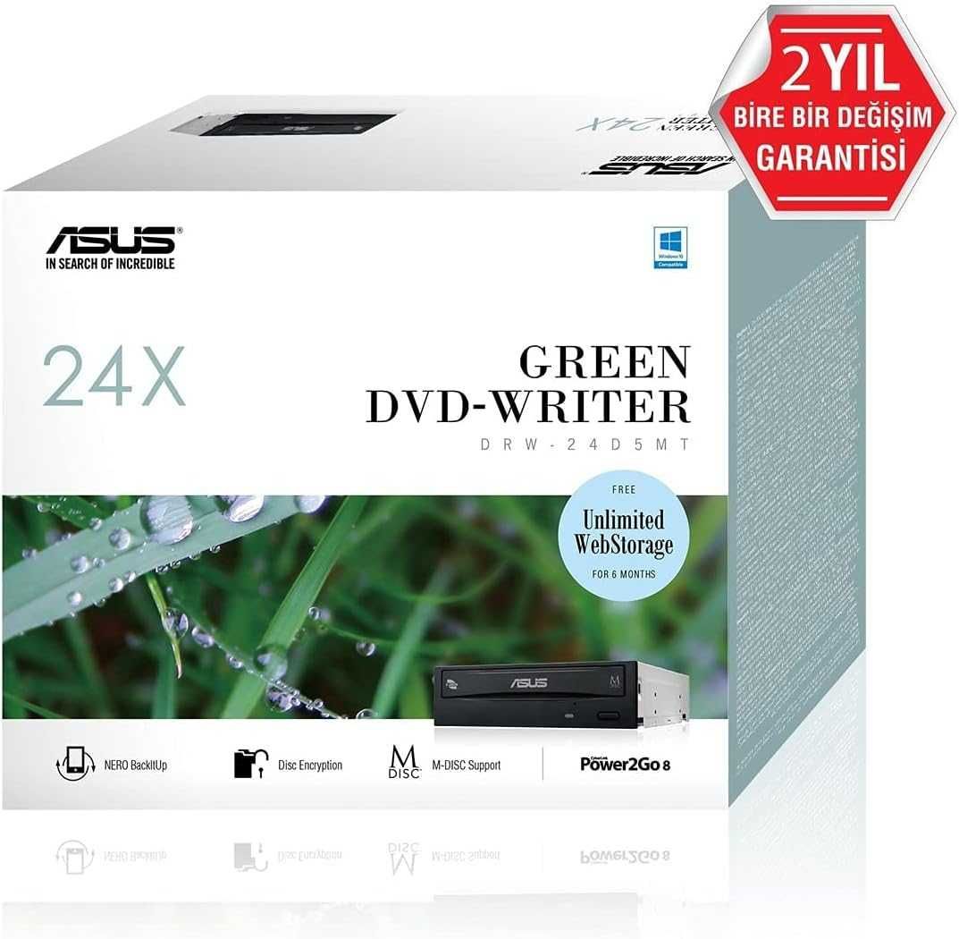 DVD записвачка ASUS DRW-24D5MT, 24x, SATA