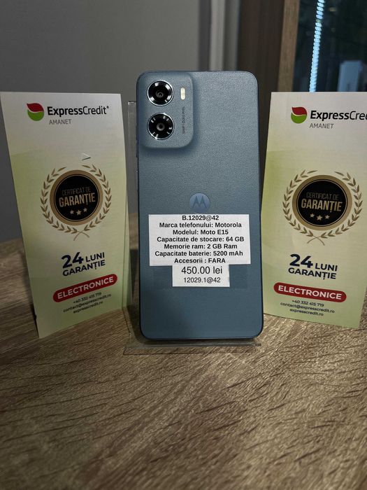 (AG42) Motorola Moto E15 ( B.12029.1 ) GARANTIE 24 LUNI