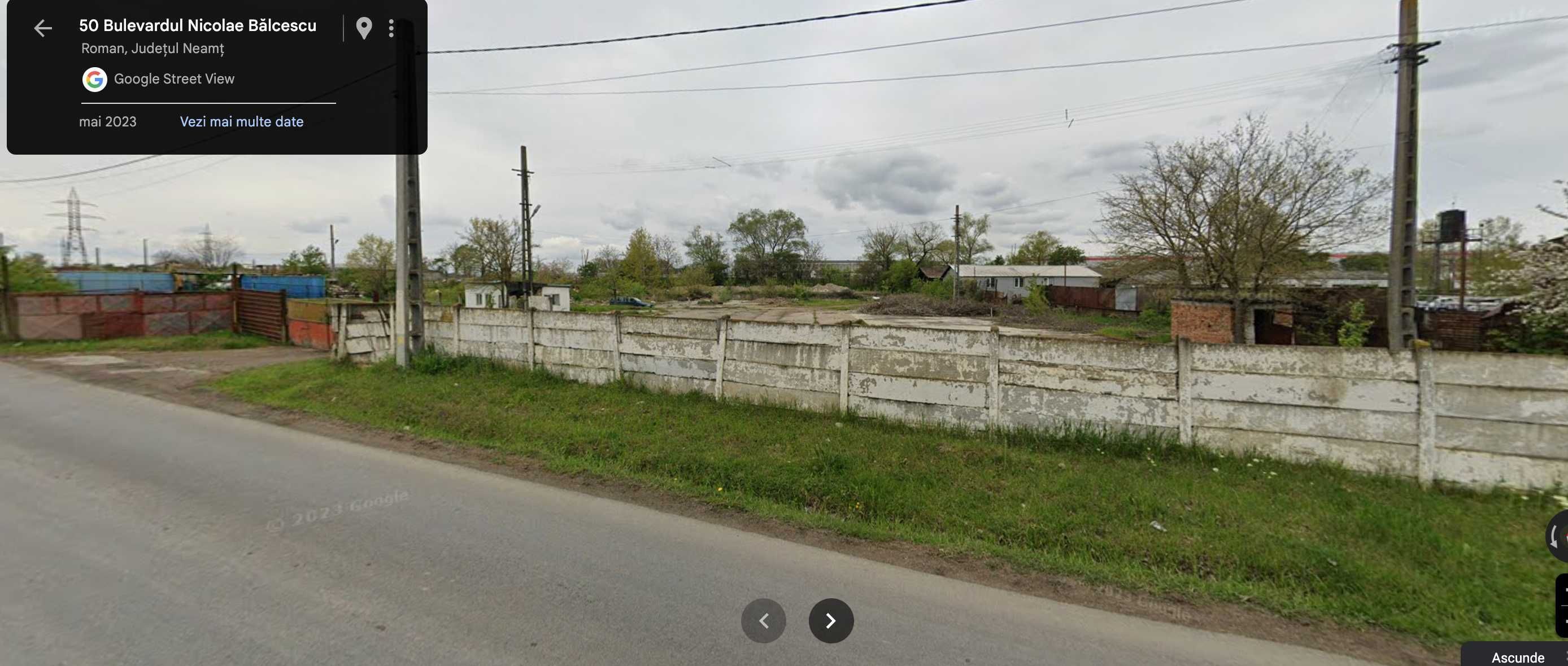 Teren 10.000 mp, ideal pentru hale industriale, centura Roman