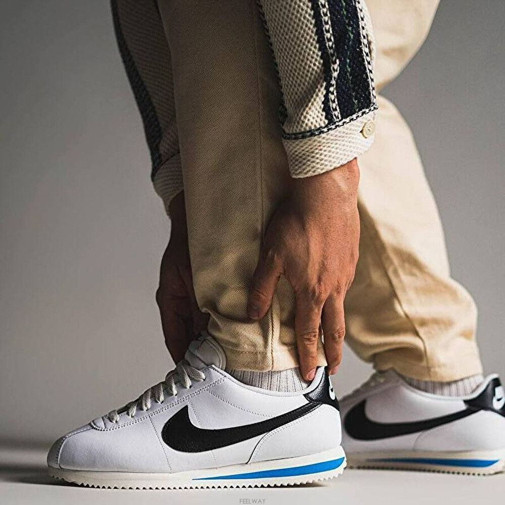 Nike Cortez Classic Leather White Black