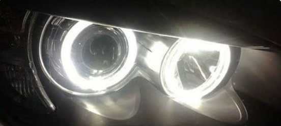 Бели LED Angel Eyes крушки за BMW  E90/91, E90/91 LCI Facelift