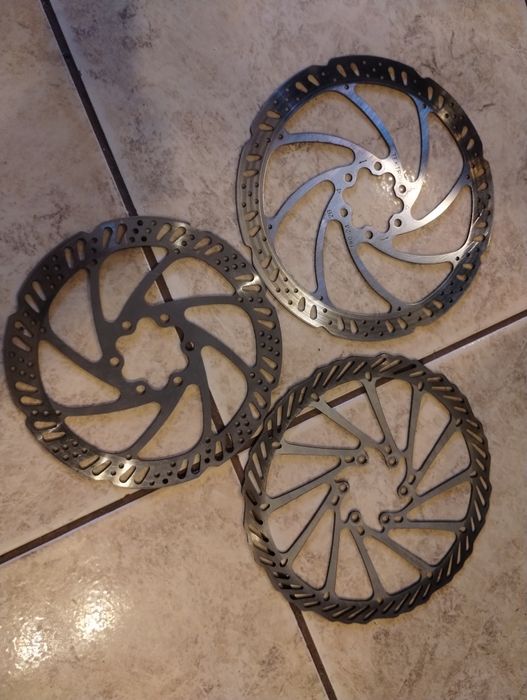 Set două discuri bicicletă Tektro 180 /160 si un disc Toopre 180 ,
