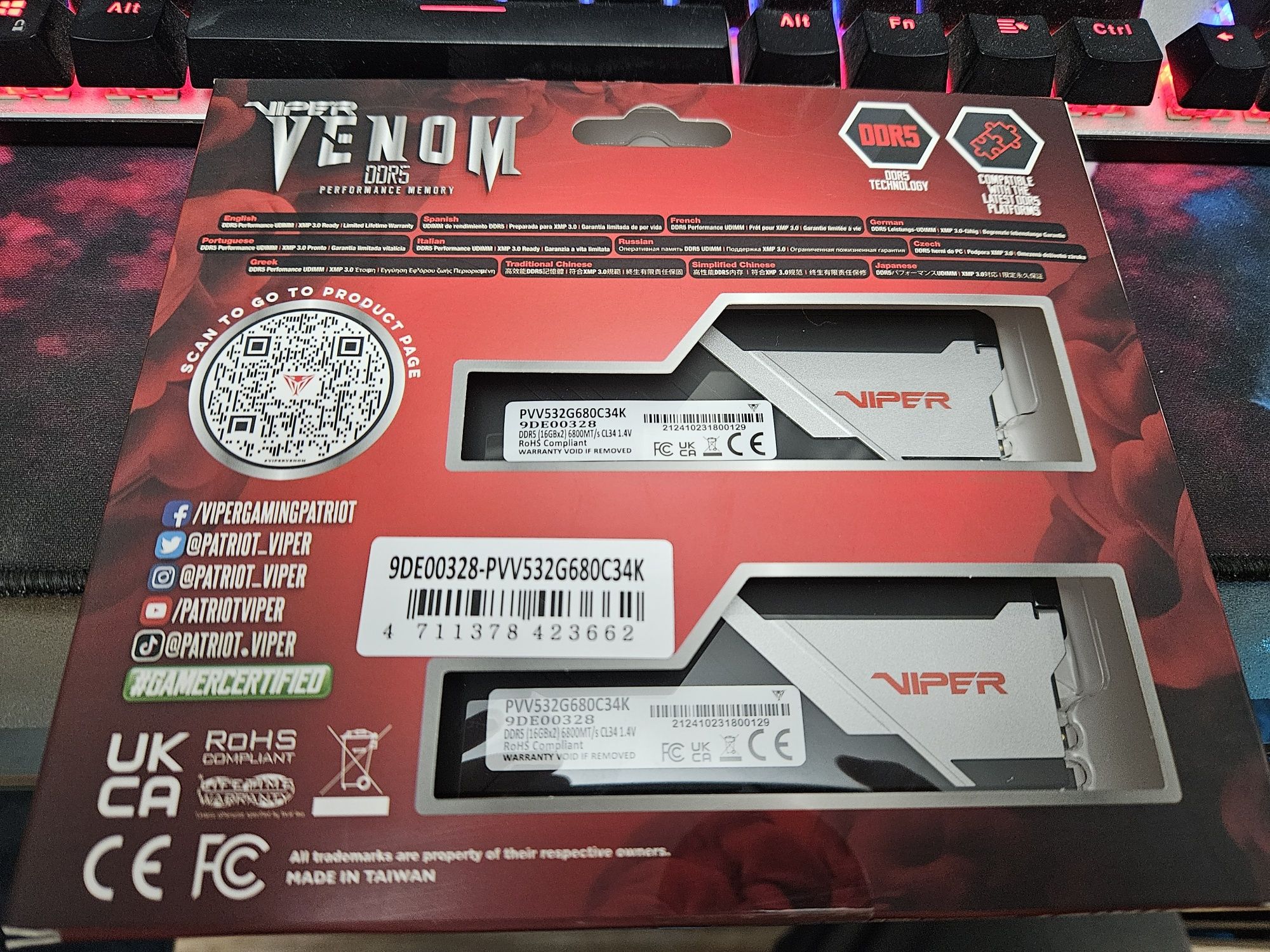 Продам ОЗУ ddr5 32gb