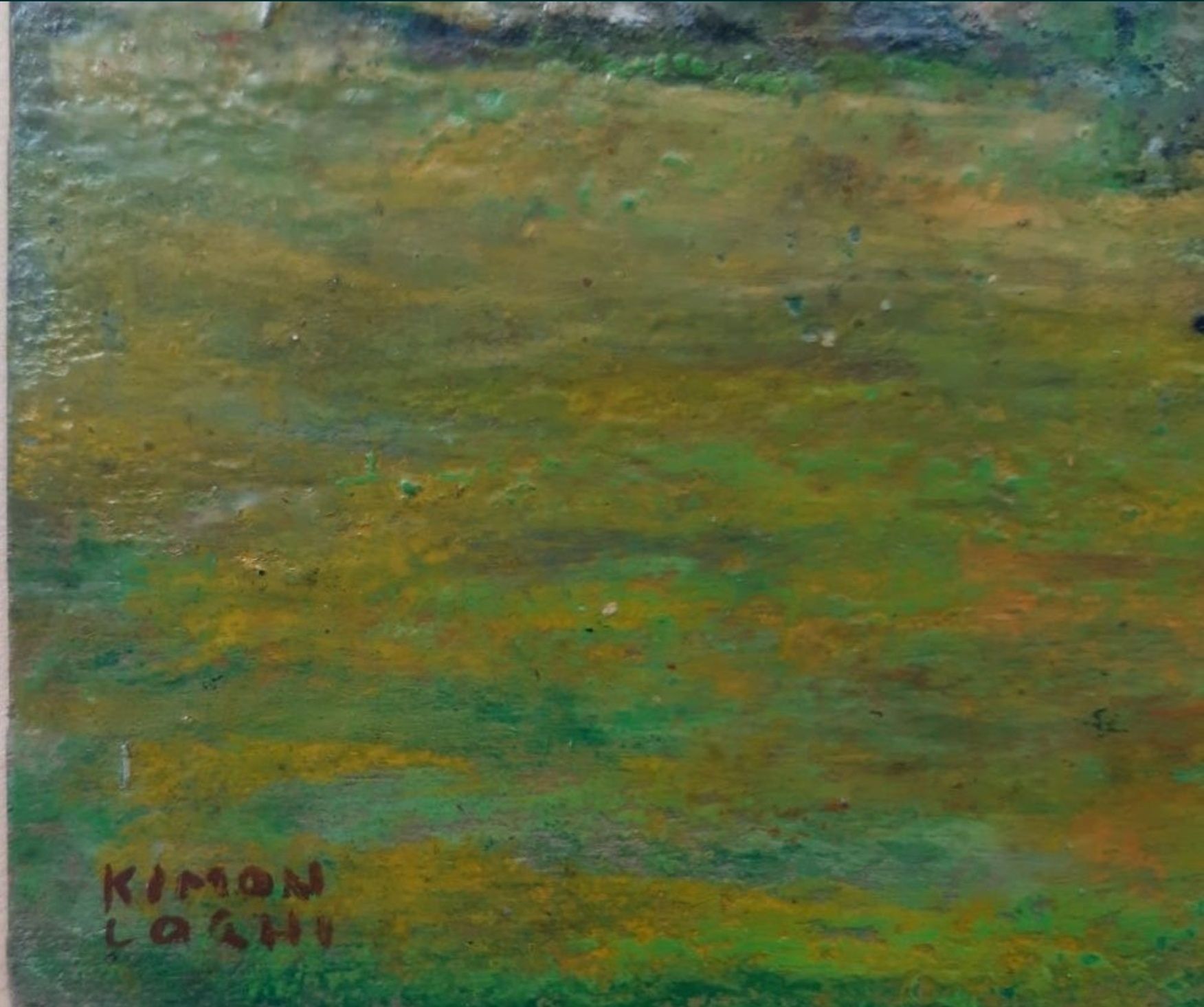 Kimon Loghi, Ulei pe carton, Semnat, Dimensiuni 27 x 35 cm