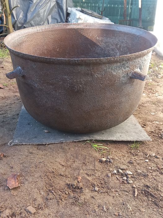 Ceaun fontă veche 50l