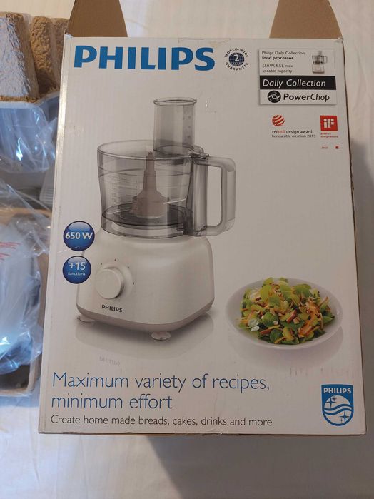 NOU Robot de bucatarie Philips Daily Collection, 650 W, bol 1.5 l, Alb