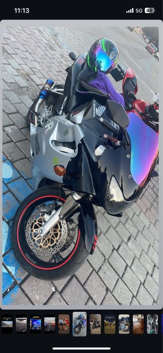 toba yoshimura 50mm + parbriz iridium honda cbr 600 F4 + casca