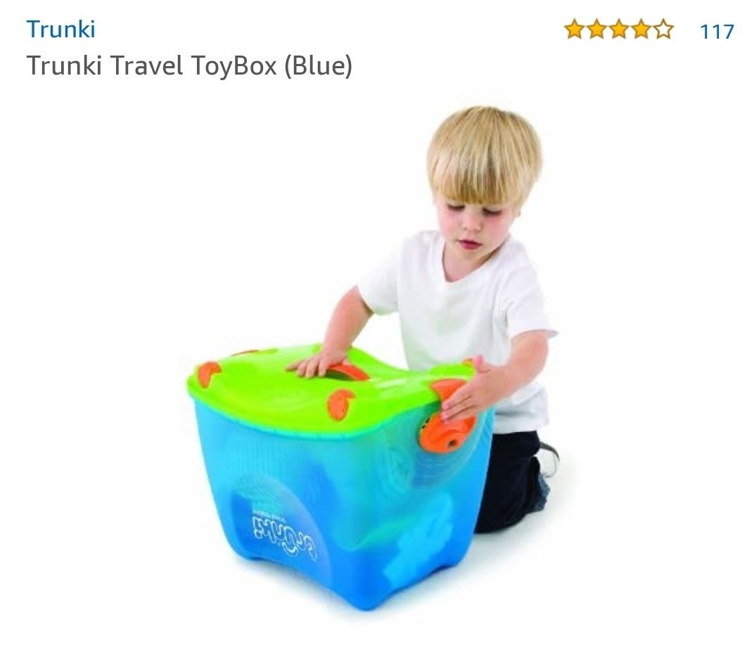 Кутия за играчки с колелца тролей Trunki travel toy box