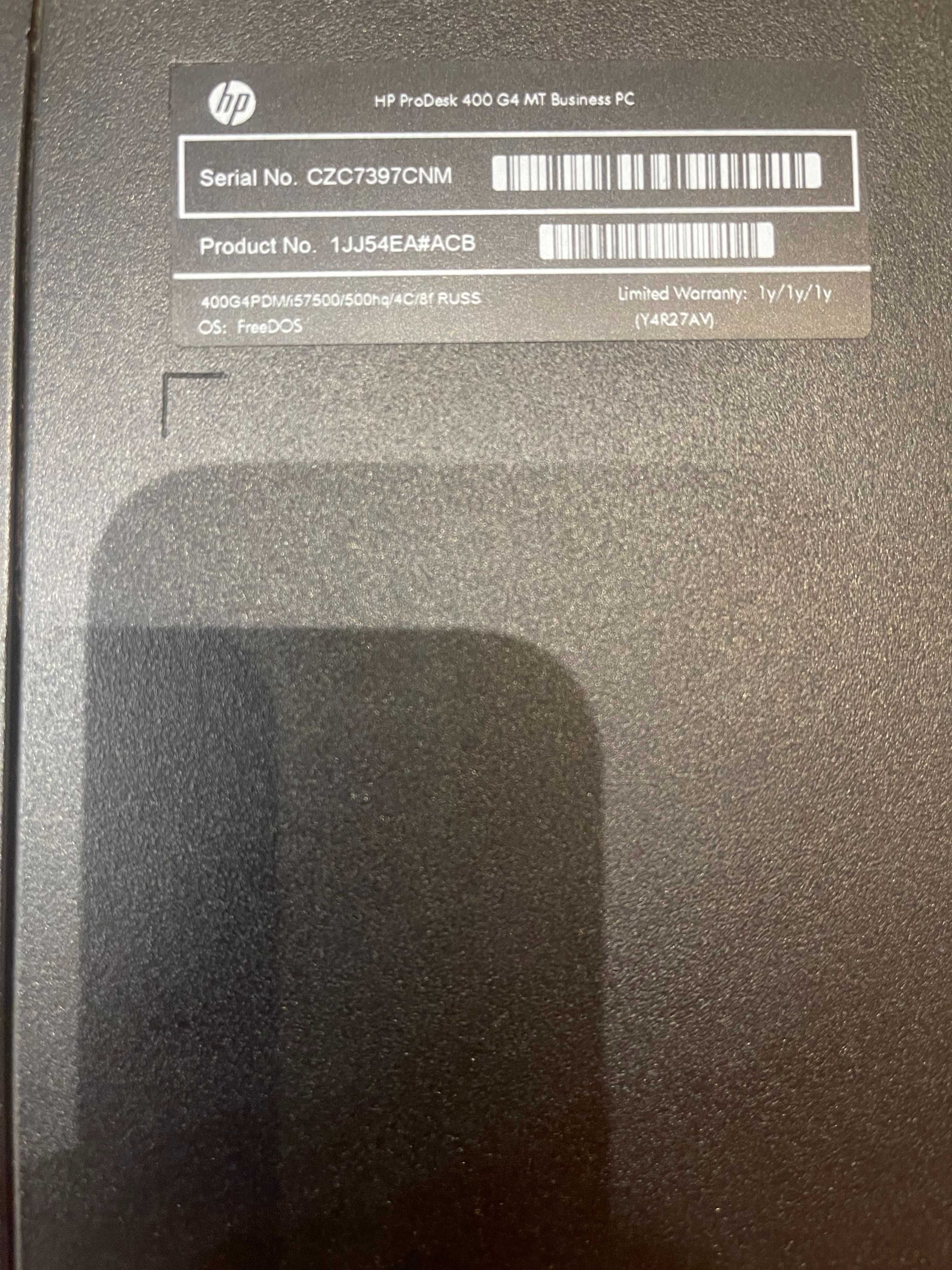Компьютер HP ProDesk 400 G4 MT Business в отличном состоянии