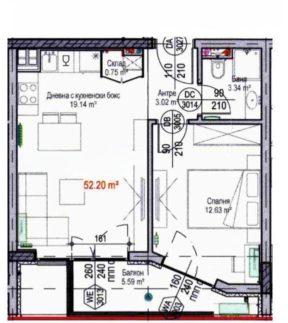 Двустаен за продажба в ж.к Красно село