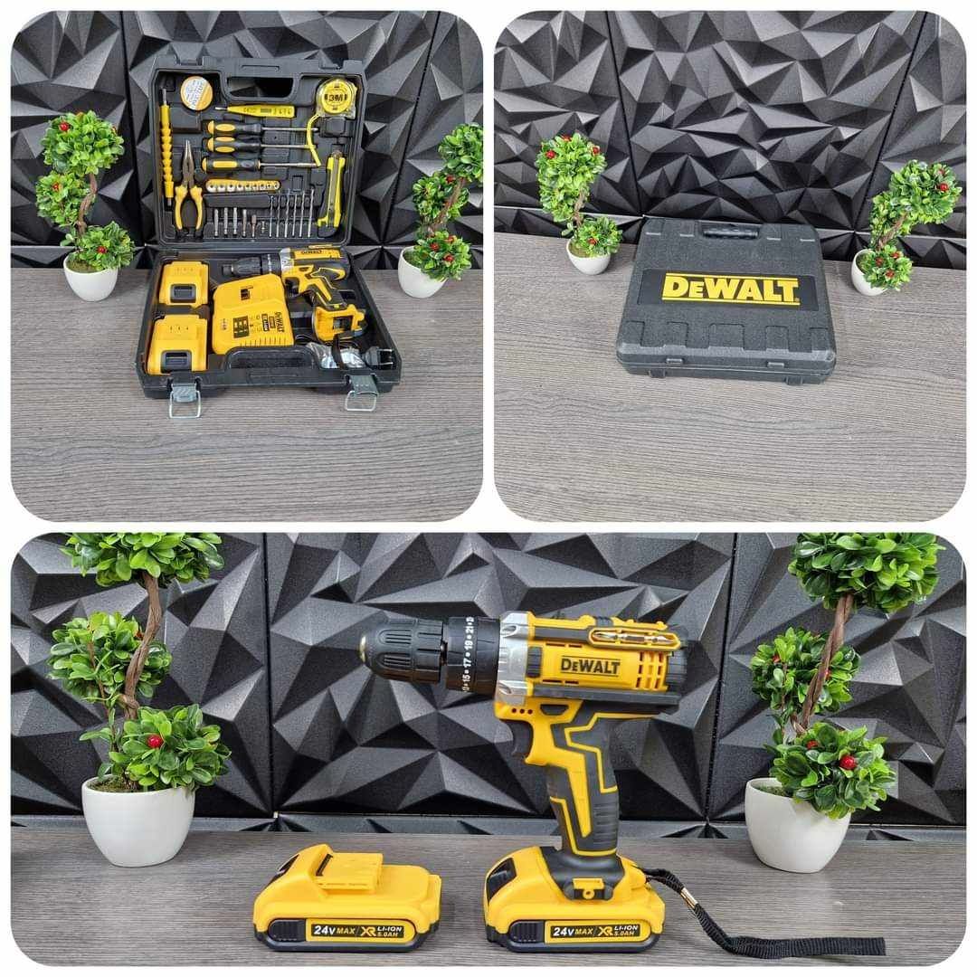 Акомулаторен винтоверт DeWalt 24W + принадлежност + 2 батерии 5.0А