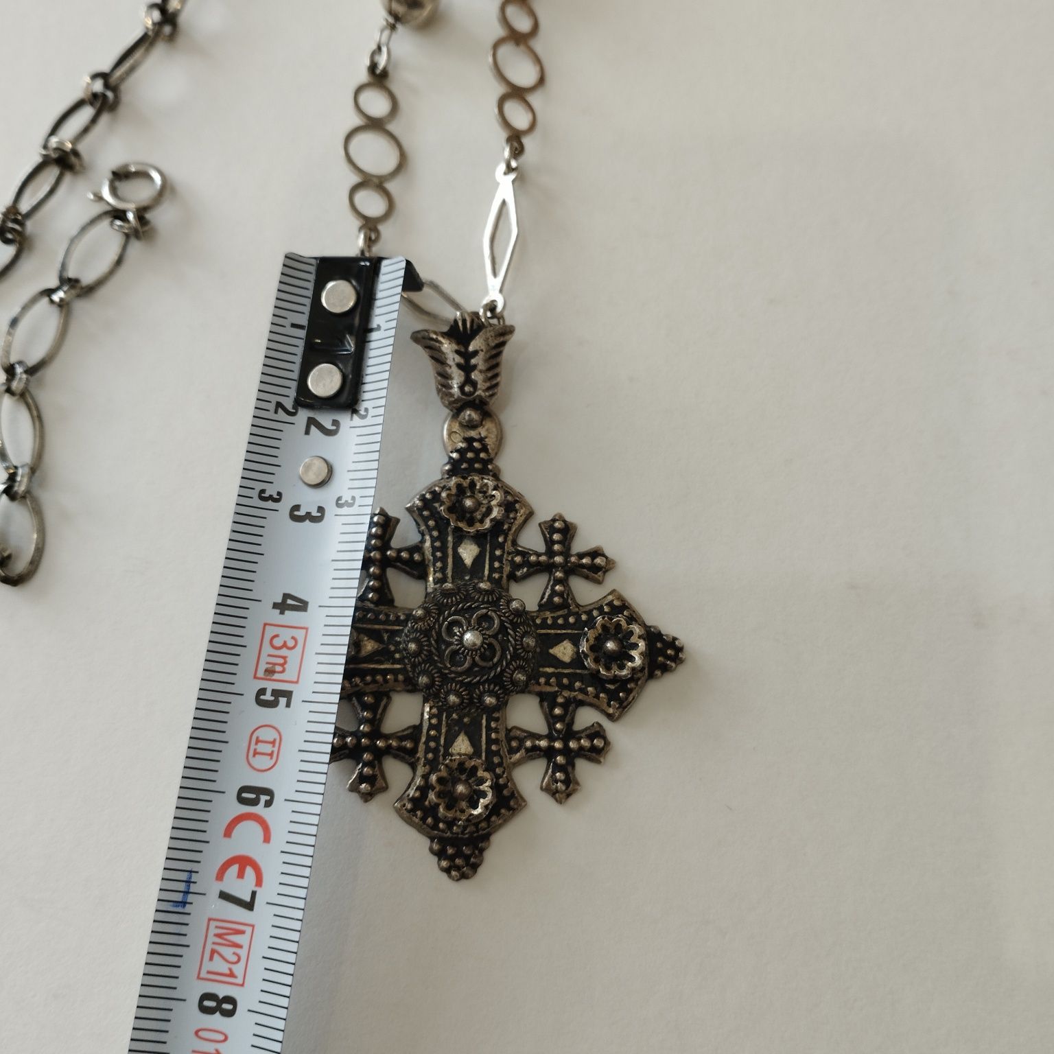 Cruce preot preoteasca cu lant din argint distinctie