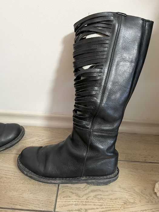 Trippen дамски ботуши 38 размер черна кожа