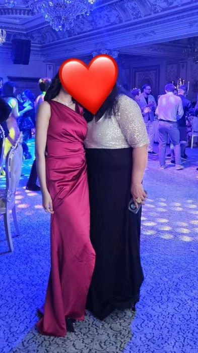 Вечернее платье бардовый цвет