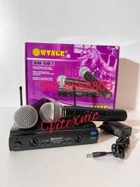 Безжични Микрофони SM 58 Двойка Комплект Професионални