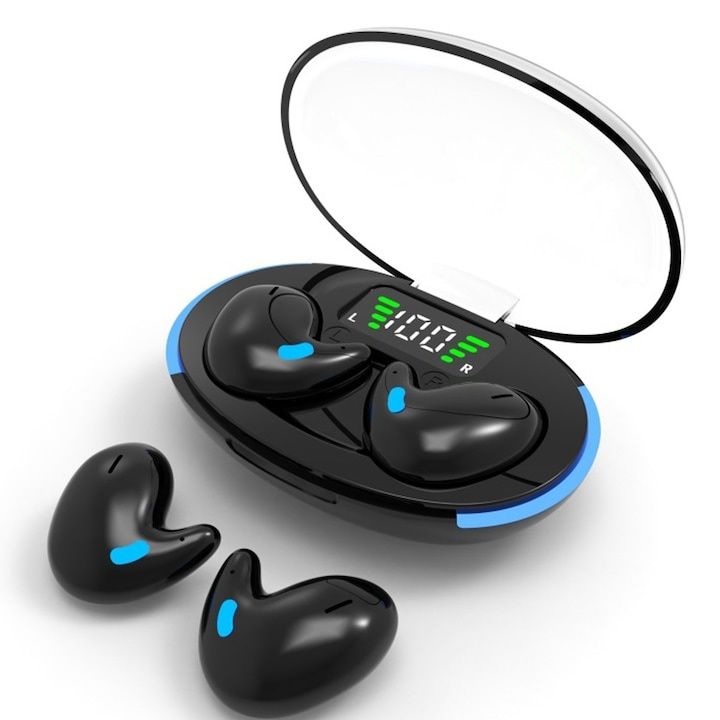 Casti invizibile pentru somn, , Bluetooth 5.3, Wireless, Negru