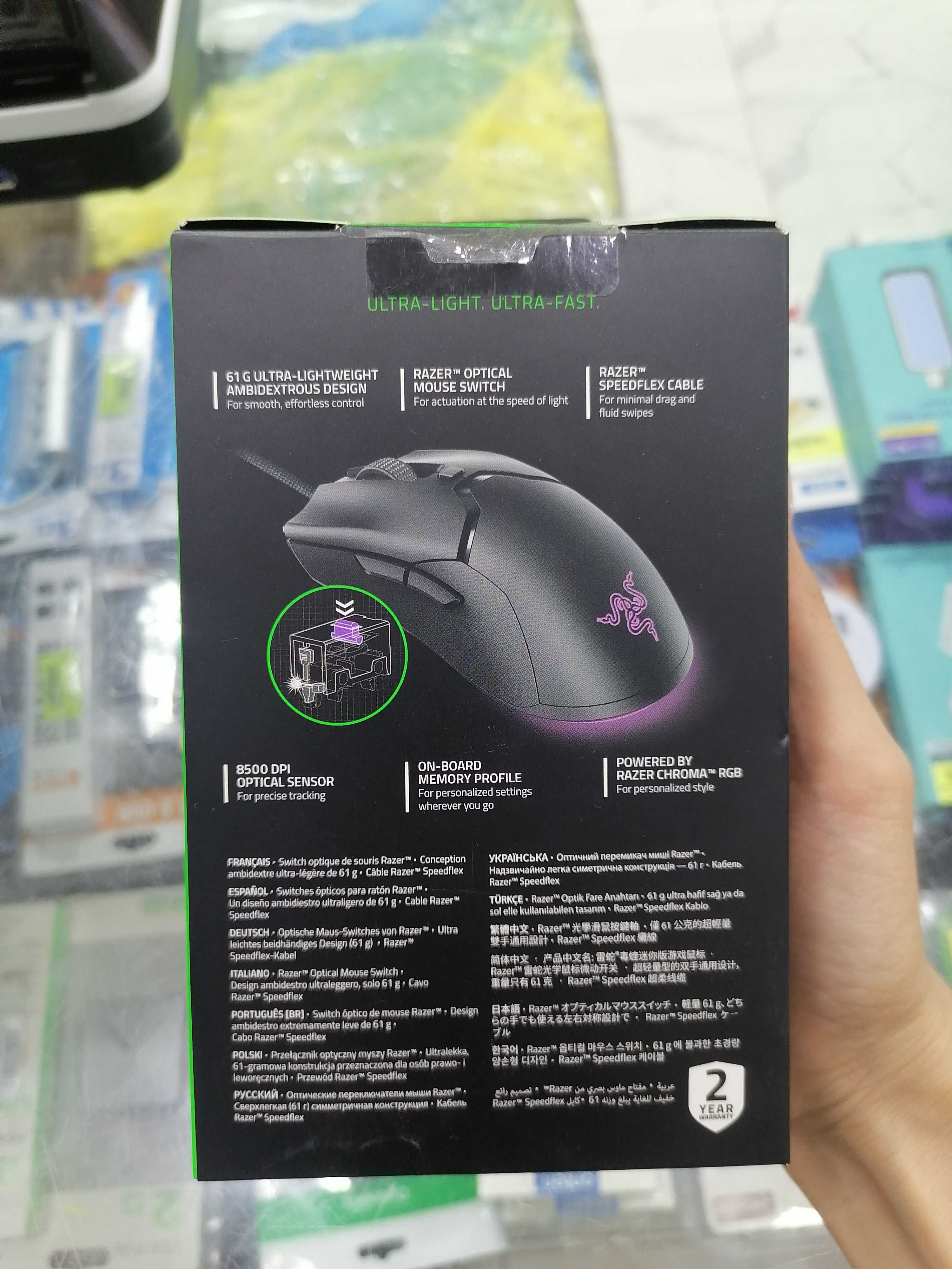 Игровая проводная мышь Razer viper mini. Геймерская мышь