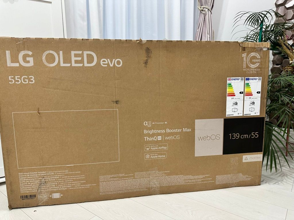 Oled Evo LG 55G3, 139cm, 2024, 4k, varf de gama, nou