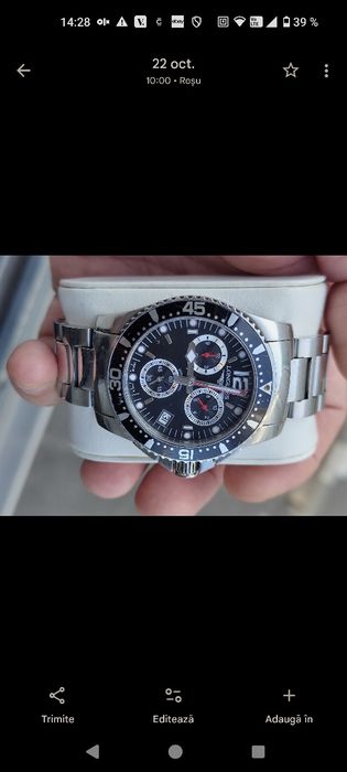 Ceas Longines HydroConquest original – cronograf, 41mm, 300m, Swiss Ma