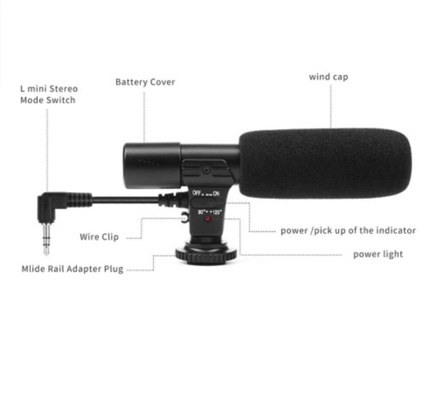 Microfon extern pentru DSLR