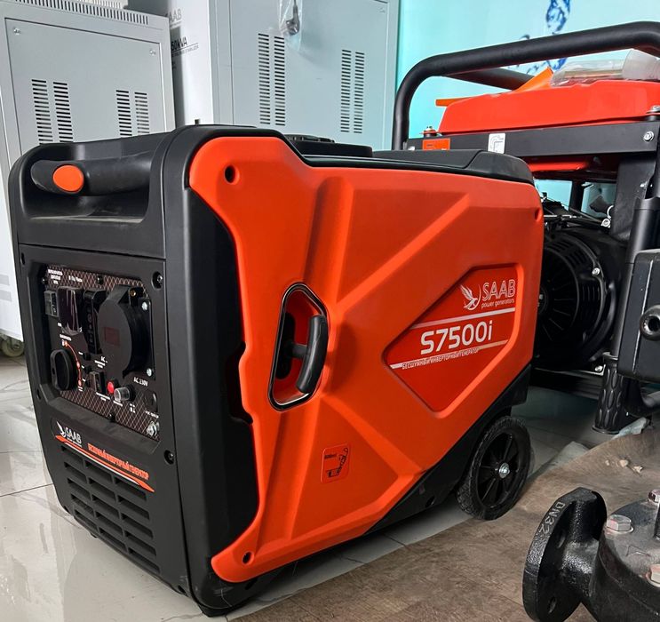 Генератор инверторный движок  saab бесшумный и шумный generator dvijok