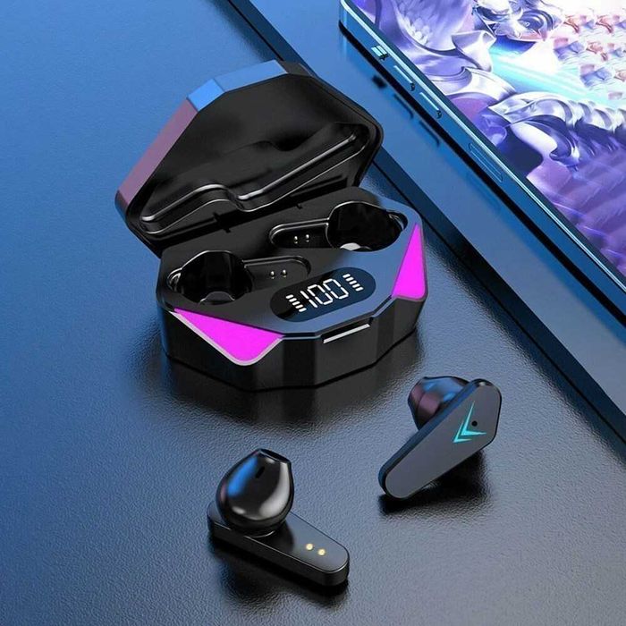 Безжични геймърски слушалки A81, Bluetooth 5.0, 200 mAh, 5 ч