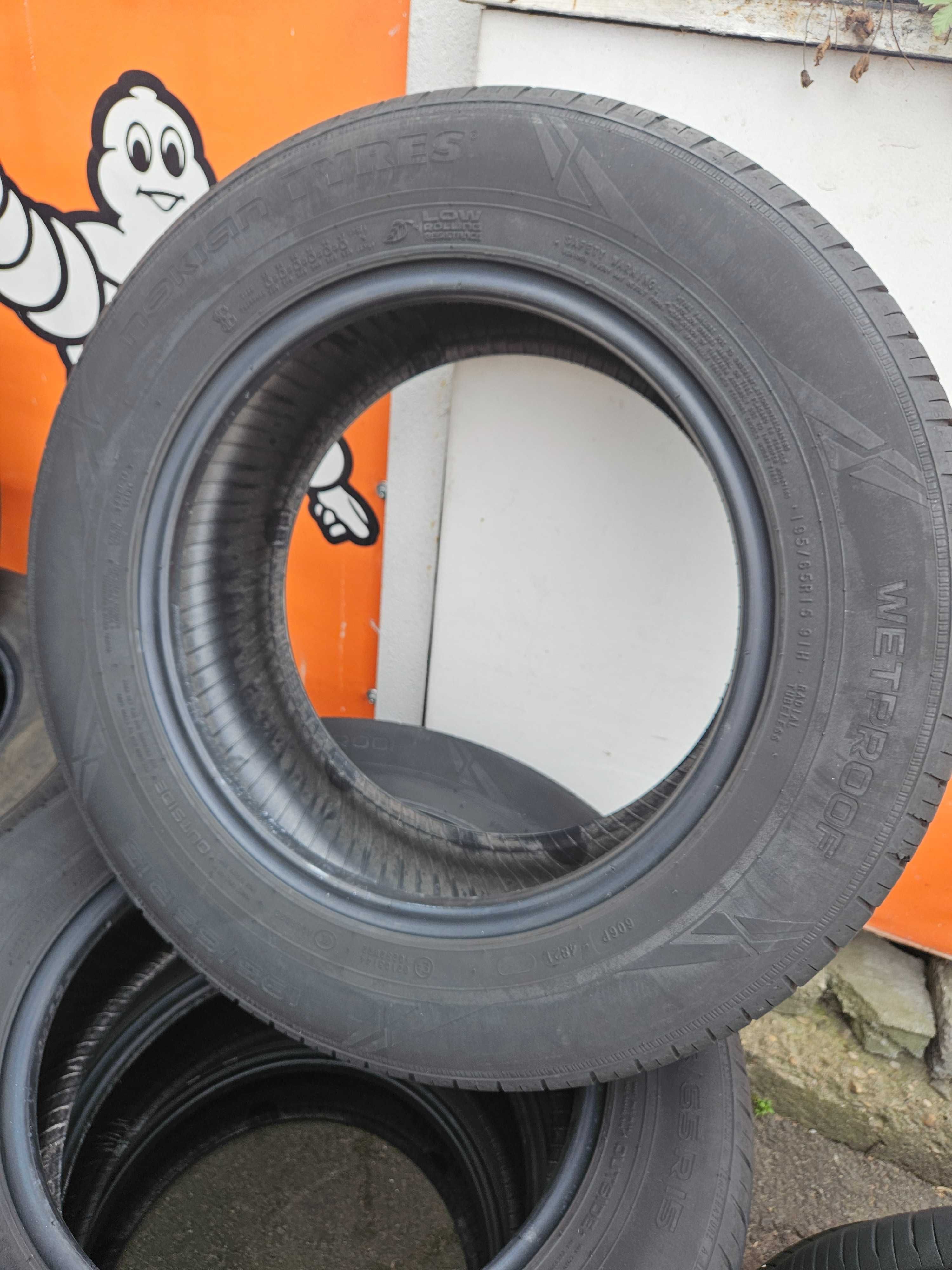 4бр 195/65/15 NOKIAN 6,3мм грайфер дот:21г безплатен монтаж