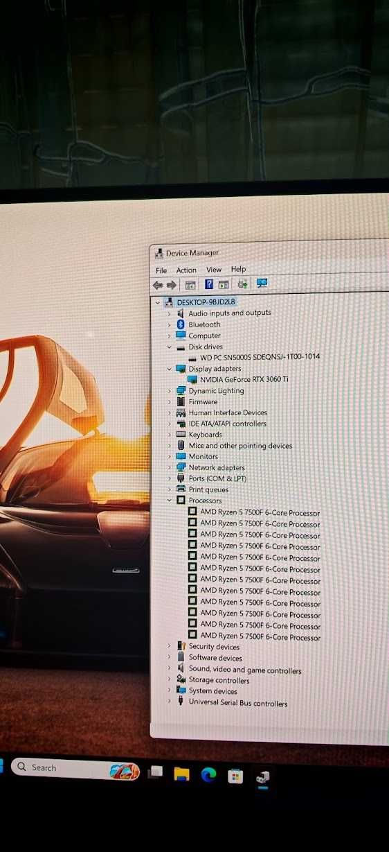 Продавам Геймърско PC Ryzen 5 7500F/32Gb/1TB nVme/RTX 3060TI/Гаранция