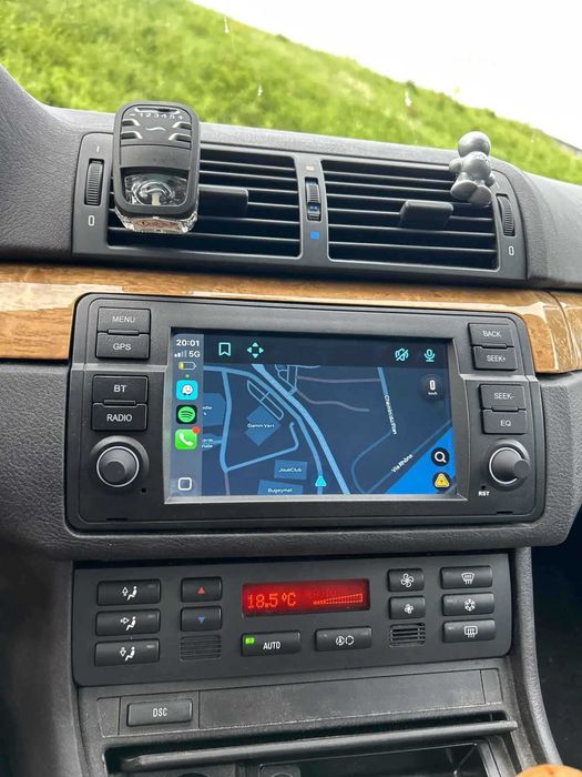Navigatie BMW E46 Android 15 cu Carplay si Android Auto 4GB RAM