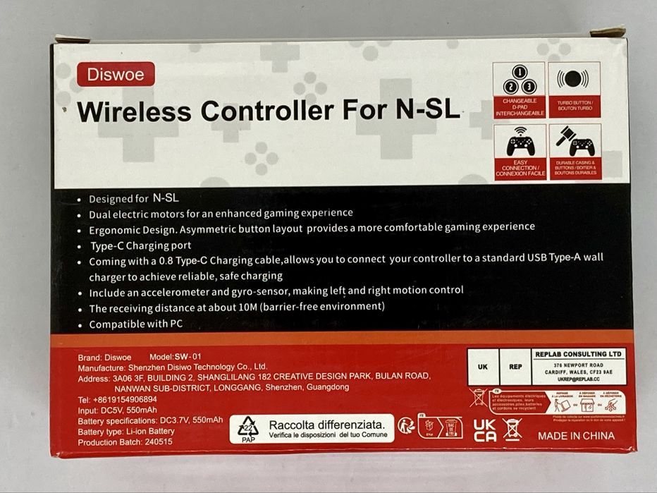 Diswoe wirellea controller pt Nintendo Switch