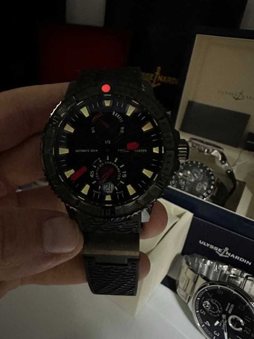 ulysse nardin maximarine черно червено