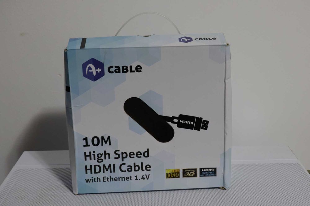 Cablu A+ High-Speed HDMI 1.4V, plug-plug, Ethernet, gold-plated, 10 m
