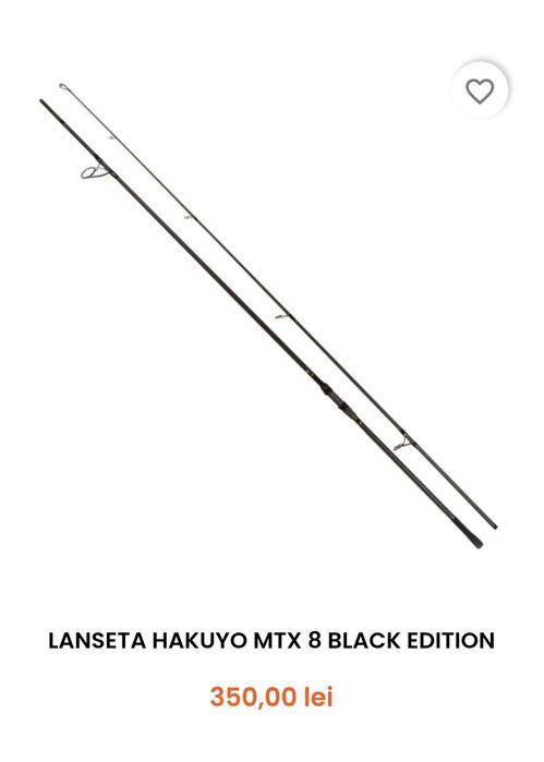 Lansete HAKUYO MTX 8 Black  Edition, noi