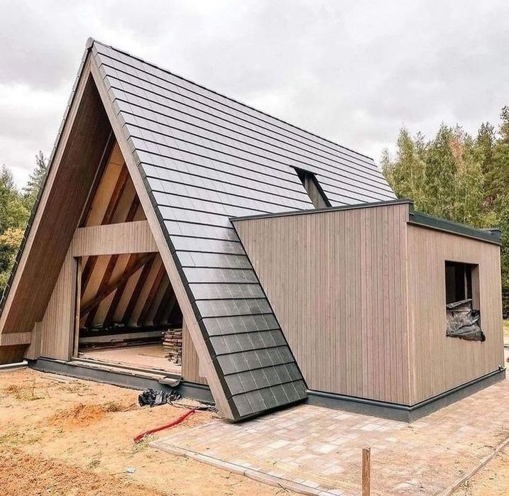 Construim Case din structura de lemn si Cabane stil A Frame, dimensiun