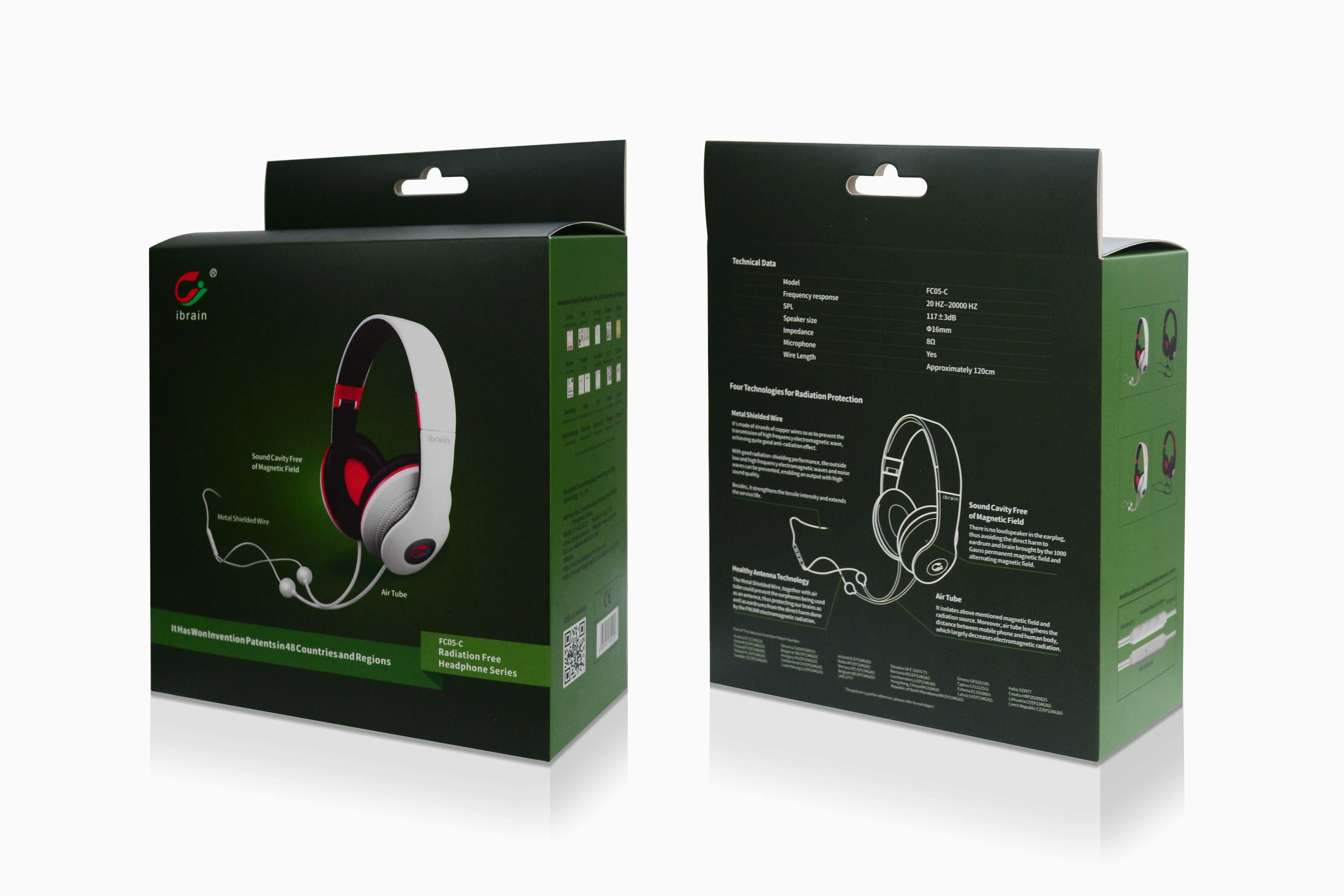 Качествени Антирадиационни слушалки Air Tube Headphones, EMF защита