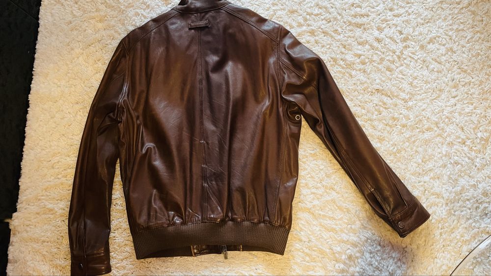 Geaca Massimo Dutti din piele naturala