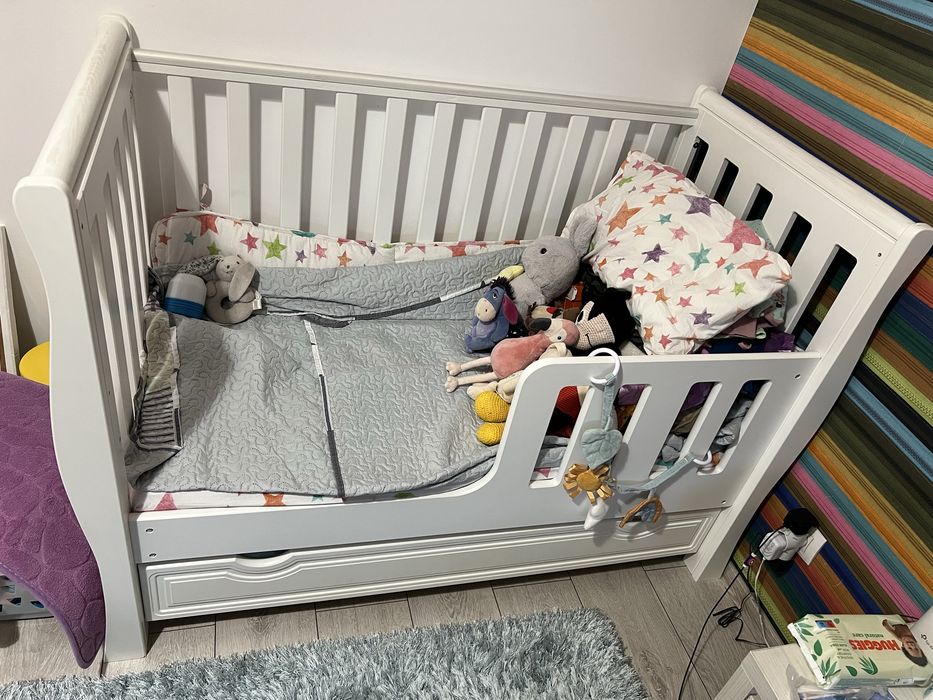 Patut+saltea si sertar de depozitare