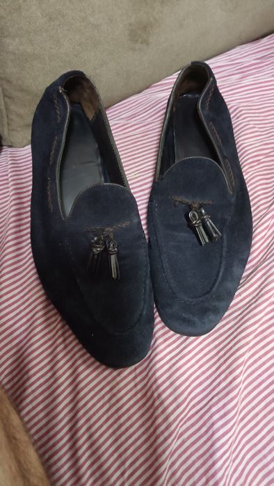 Mocasini Zara Man albaștri închis