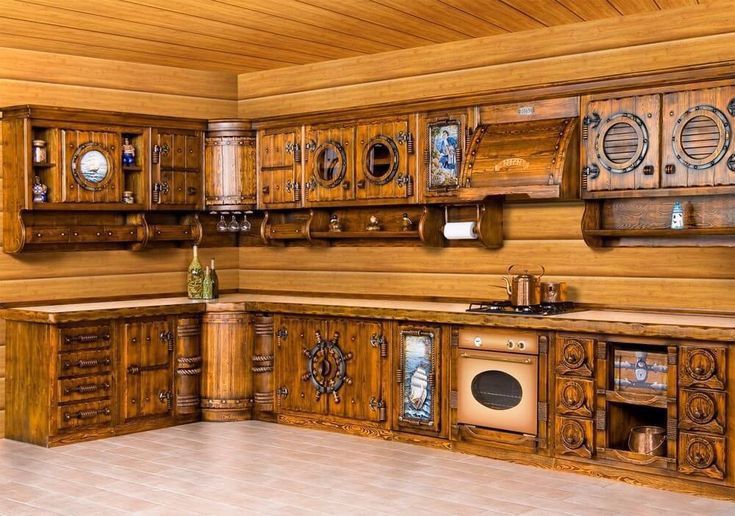 Кухни из дерева по заказ