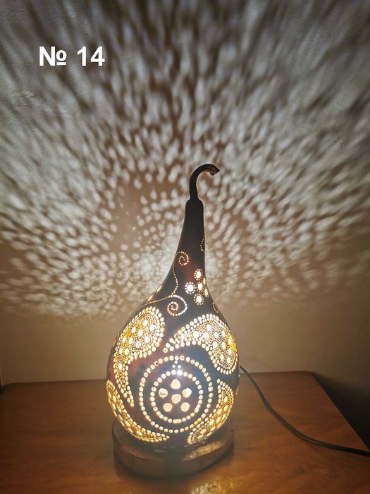 Декоративна лампа от кратуна