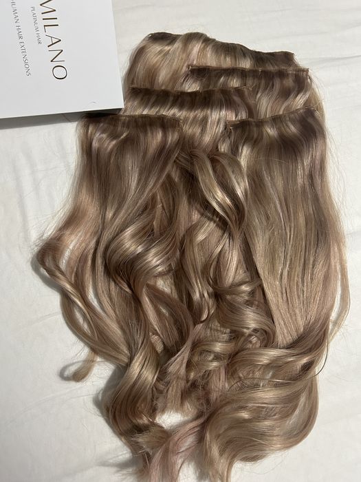 Extensii par natural clip on Russian