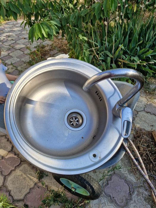 Раковина нержавейка б/у