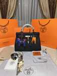 Geanta Hermes Kelly 32cm Black/Piele naturala 100%/Punga/Cutie Hermes