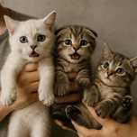 Продаются котята скотиш фолд и серебристая шиншилла