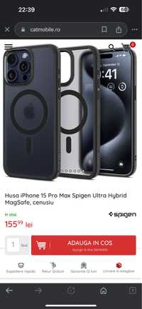 Spigen Ultra hibryd frosted 15 pro max - sigilata!