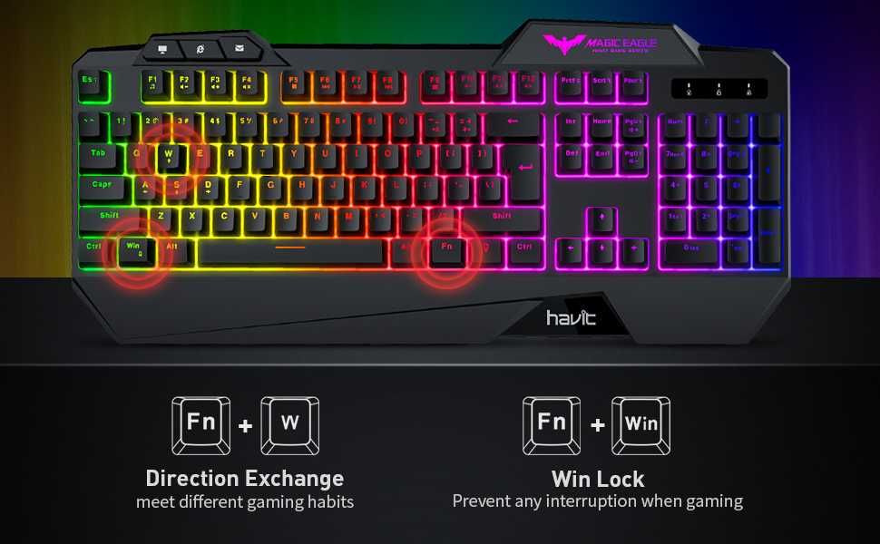 Геймърска клавиатура RedThunder K96 RGB