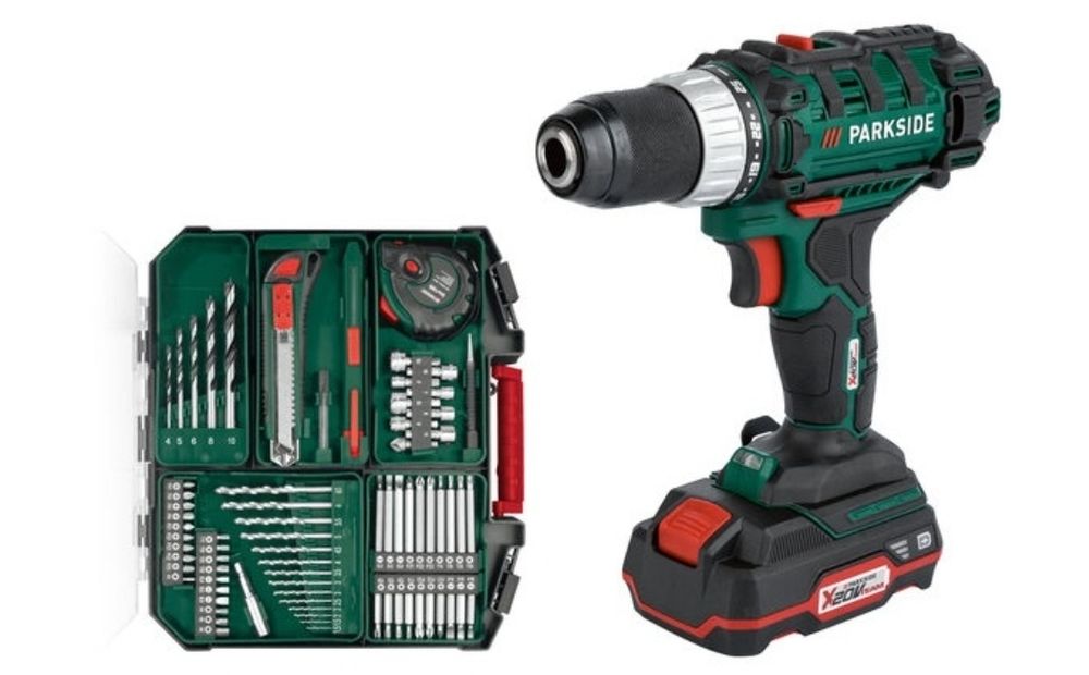 Bormasina parkside 20v + 2 acumulatori