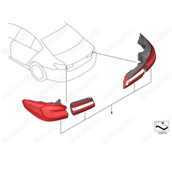Kit Retrofit Stopuri Bmw seria 5 G30-G31 LCI OEM + Montaj 800