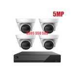 5MP Комплект за Видеонаблюдение с 4 Камери и Хибриден DVR