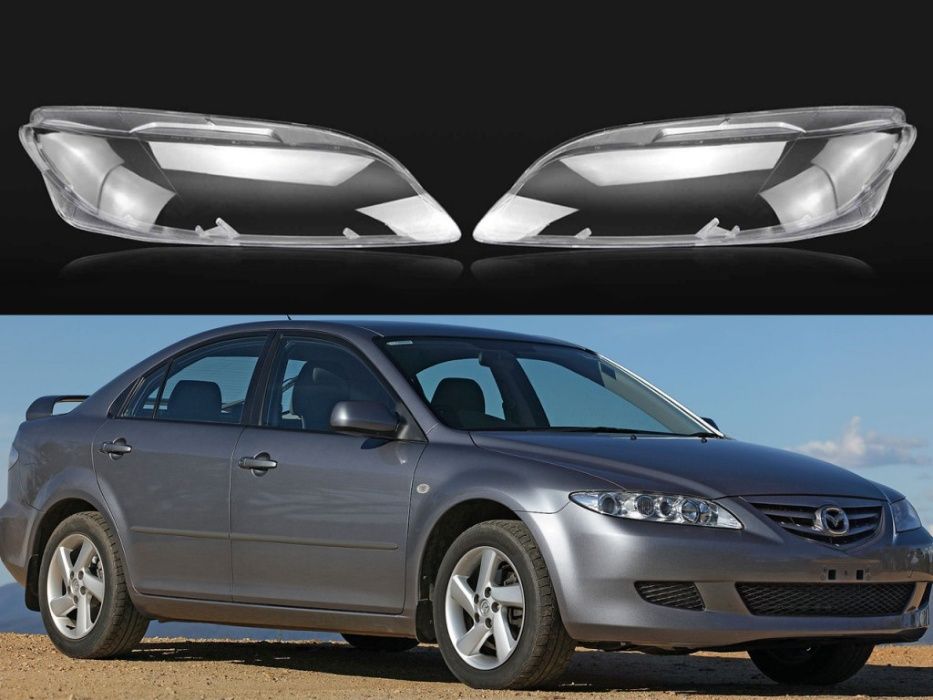 Комплект Стъкла за фарове на Mazda 6 (2002-2008) / Мазда 6